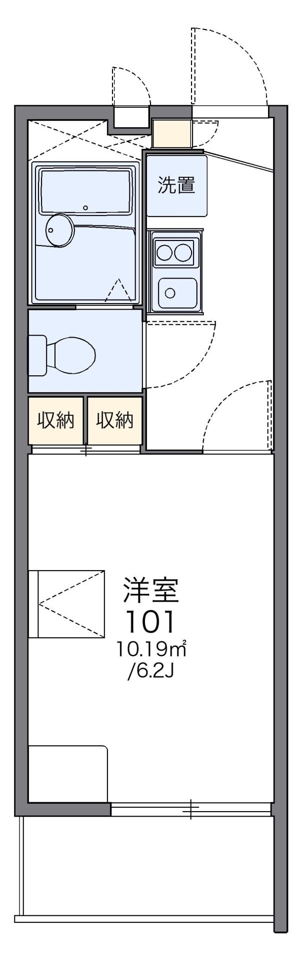 レオパレスバロンの物件間取画像