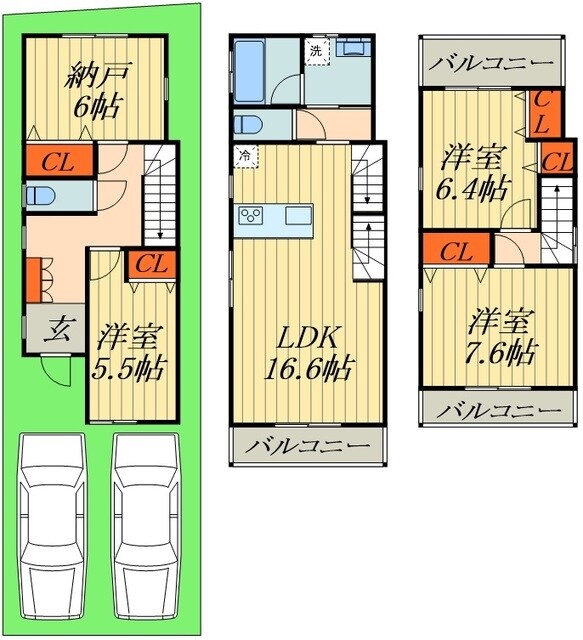 領家7丁目一戸建の物件間取画像