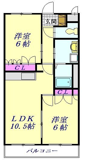 コンフォースさくらの物件間取画像