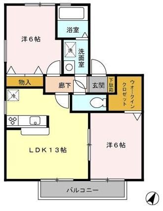 プルメリアの物件間取画像