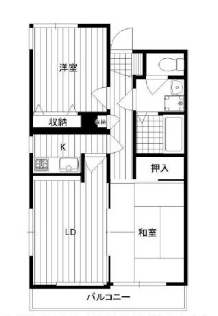 奈良町ハイツの物件間取画像