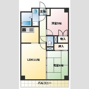 スカイビュウ11の物件間取画像