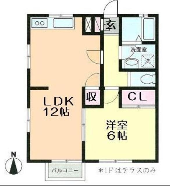 パティオ南古谷の物件間取画像