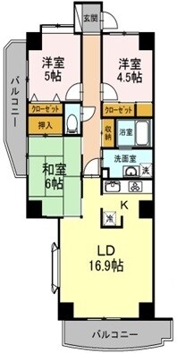 フォレストヒルズの物件間取画像