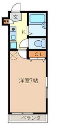 エンジェルの物件間取画像