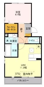 ヘリオスAの物件間取画像