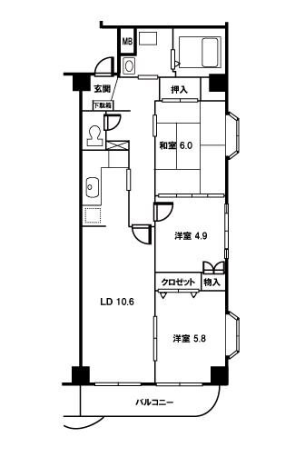 モーニングパーク朝霞の物件間取画像