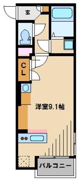 ミランダ新座ブルー2の物件間取画像