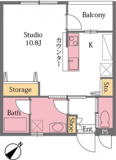 エステシアの物件間取画像