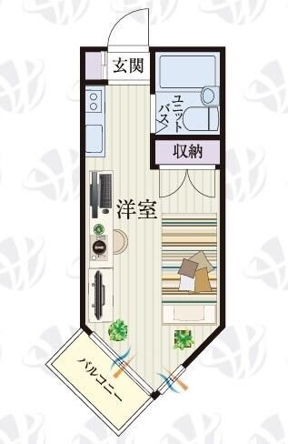 b’CASA若葉re-bornの物件間取画像