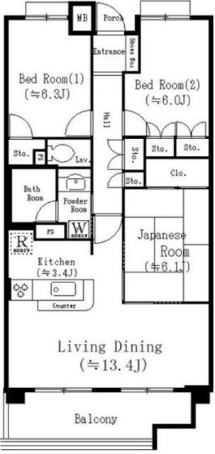 UURコート志木の物件間取画像