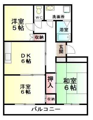 サンライズ根岸台の物件間取画像