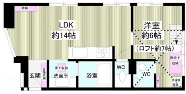 ヴィラージュの物件間取画像