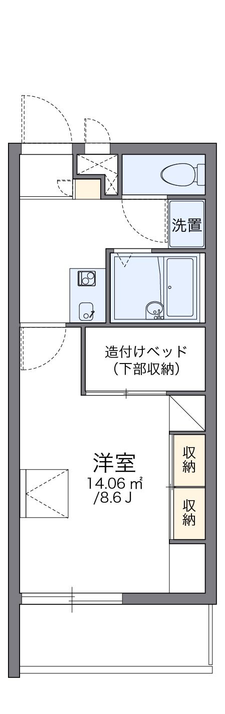 レオパレス中町の物件間取画像