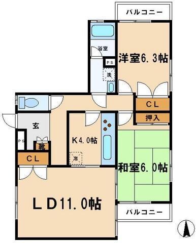 カスティーヨ杵島の物件間取画像