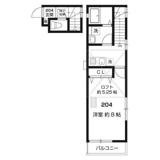 ヴィラソレイユの物件間取画像