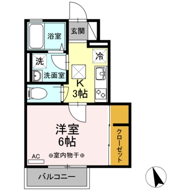 ハウス三生の物件間取画像