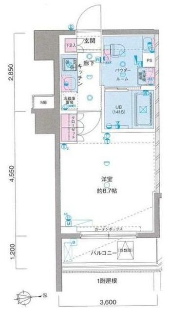 ジェノヴィア鷺ノ宮スカイガーデンの物件間取画像