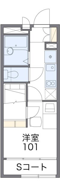 レオパレス彩の物件間取画像