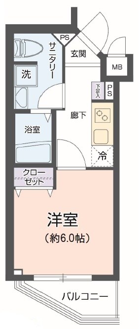 レピュア武蔵関の物件間取画像
