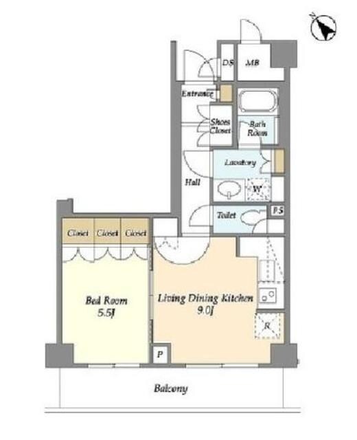 ウィルテラス滝野川の物件間取画像