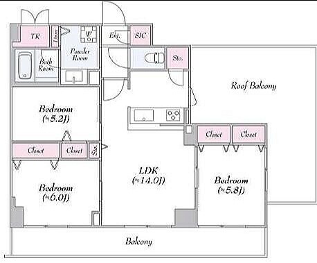 ロイジェント志村坂上の物件間取画像