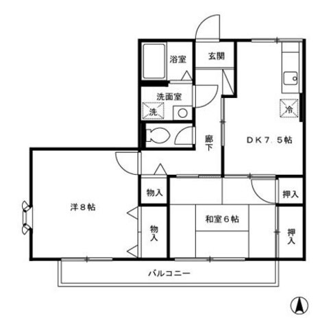 メゾンエスポワールの物件間取画像