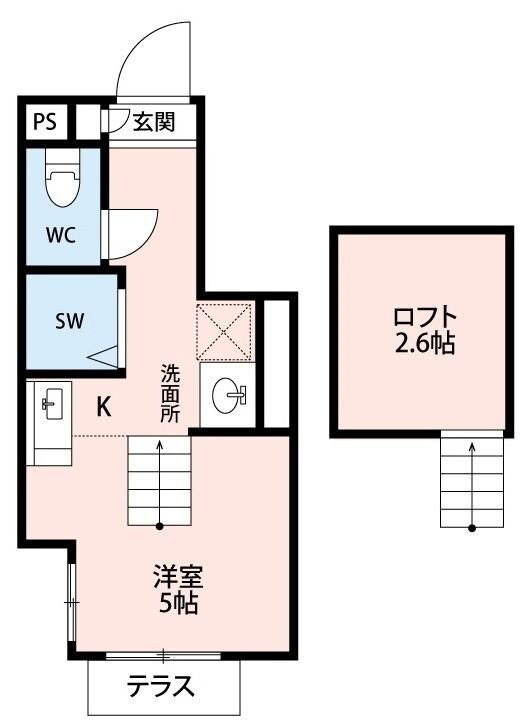 イルヴィアーレ天王坂ノースの物件間取画像