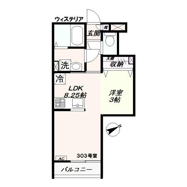 ウィステリアの物件間取画像