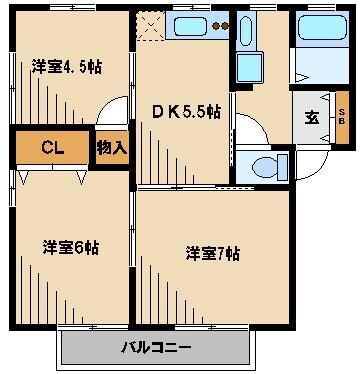 エクセランIIの物件間取画像