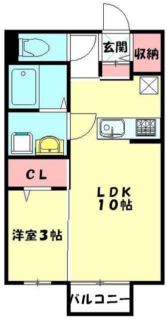 ハイツハピネスの物件間取画像