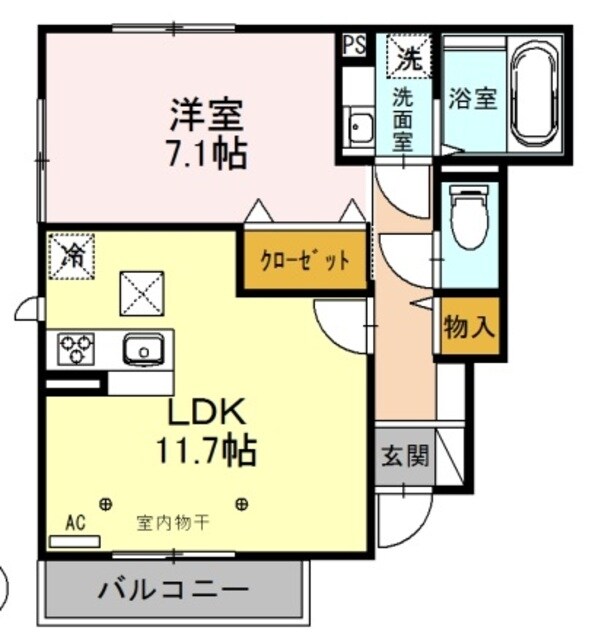 ヴェルデIIの物件間取画像