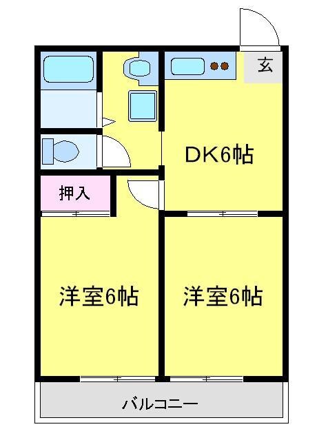 パレスむさし台の物件間取画像