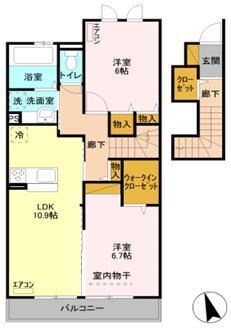 シャインアイリスIIの物件間取画像