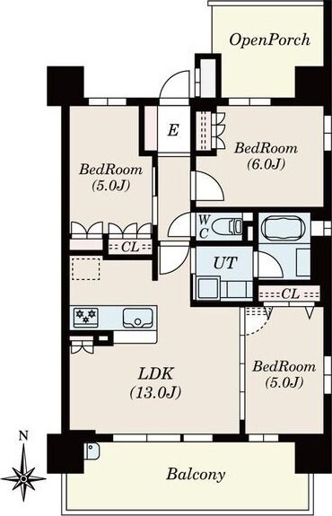 Alivis金山Eastの物件間取画像