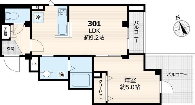 14 ONE FOUR MINAMI IKEBUKUROの物件間取画像