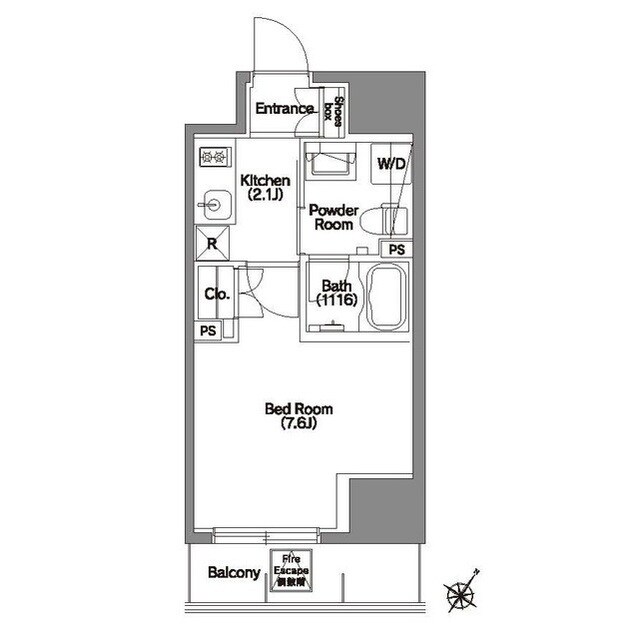 エルスタンザ文京根津の物件間取画像