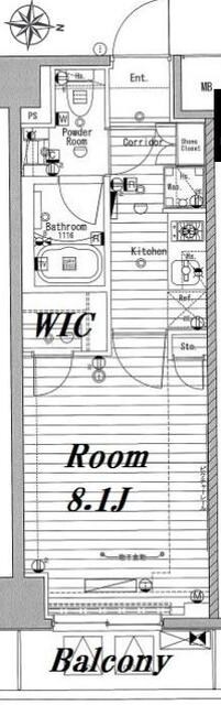 メイクスデザイン蔵前の物件間取画像