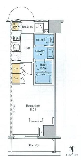 プラウドフラット浅草の物件間取画像