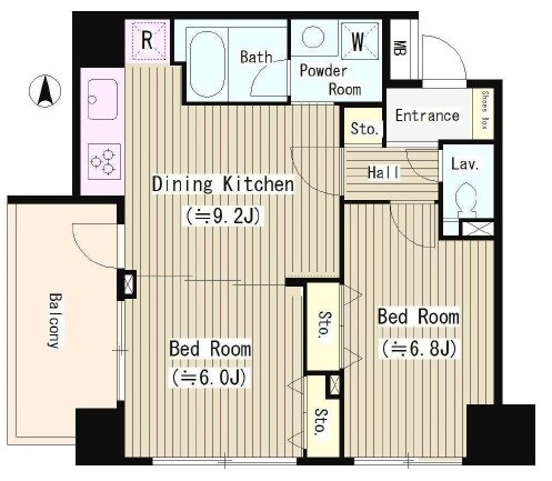 ガルデニア蔵前の物件間取画像