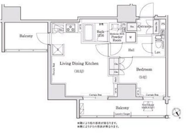 コンフォリア浅草橋の物件間取画像