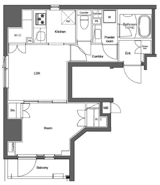 レアライズ秋葉原の物件間取画像