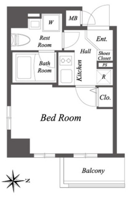 ルクレ住吉の物件間取画像