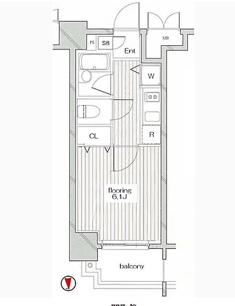 グランヴァン両国IIの物件間取画像