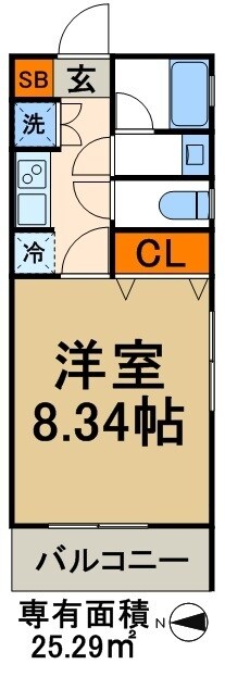 S COMFORT錦糸町の物件間取画像