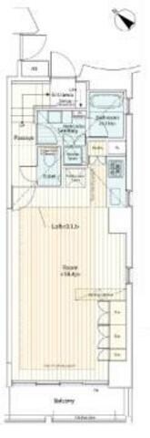 カスタリア八丁堀の物件間取画像