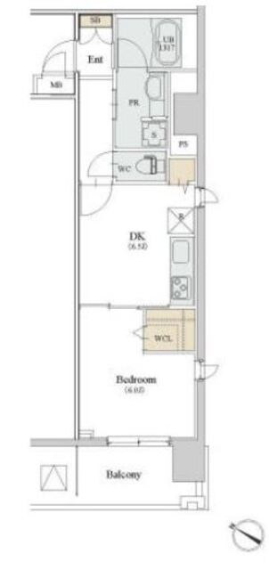 カスタリア人形町IIIの物件間取画像