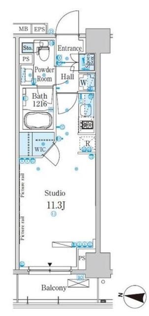 パークアクシス木場キャナル ウエストの物件間取画像