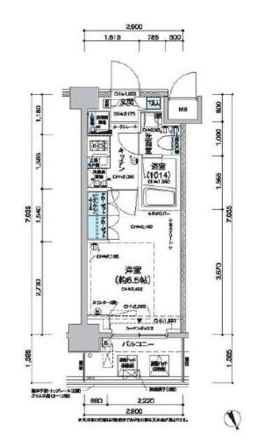 レジディア蒲田Vの物件間取画像