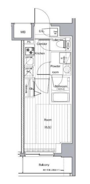 プレミアムキューブG西大井の物件間取画像